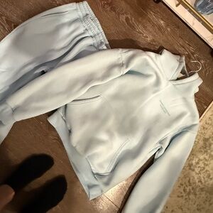 Women's Light Blue Sweatshirt and Joggers Set